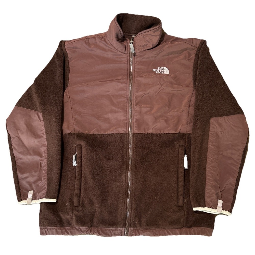 The North Face Denali Fleece Jacket Brown Polartec Women's Small Girls XL